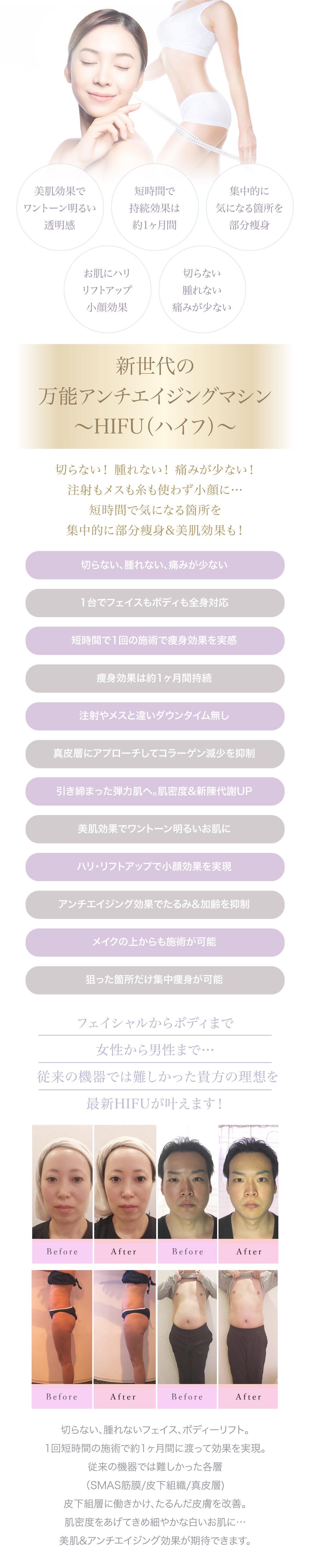 HIFU(ハイフ)説明